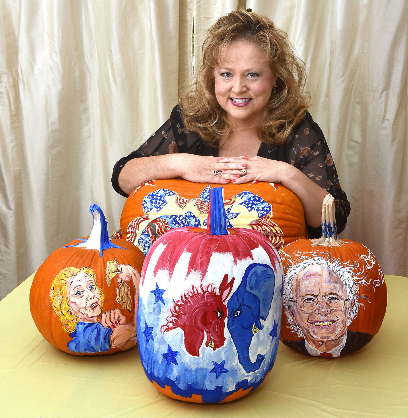 Art painting pumpkins